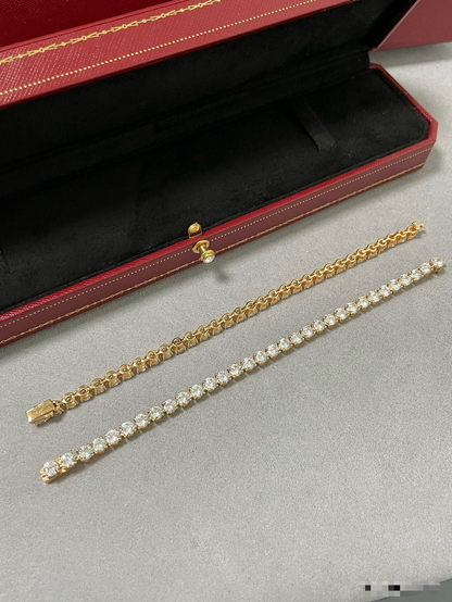 [Rose Tomorrow jewelrys]TENNIS BRACELET WITH FULL DIAMOND SETTING