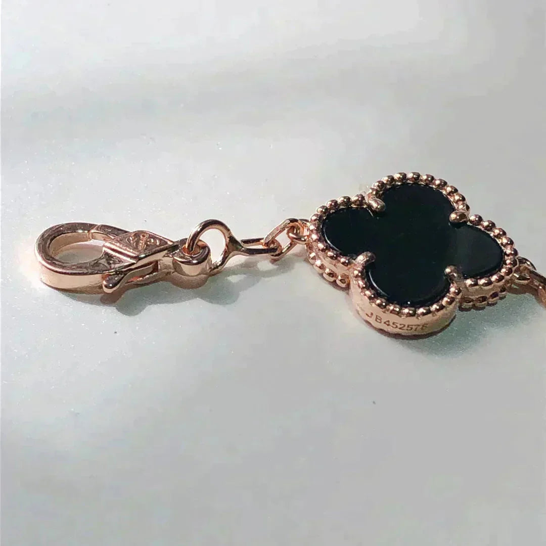 [Rose Tomorrow]CLOVER 5 MOTIFS MULTICOLOR BRACELET