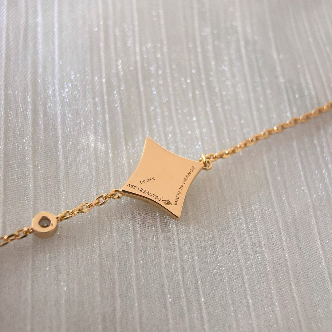 [Rose Tomorrow]COLOR STAR PINK GOLD DIAMOND BRACELET