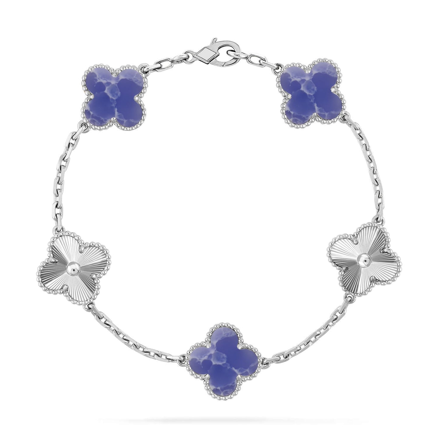 [Rose Tomorrow]CLOVER 5 MOTIF BLUE VEINS BRACELET COLLECTION
