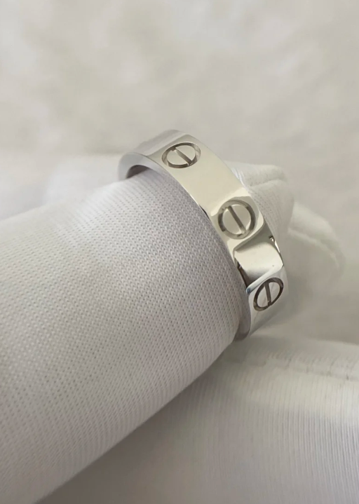 [Rose Tomorrow]LOVE RING 4MM 1 DIAMOND SILVER