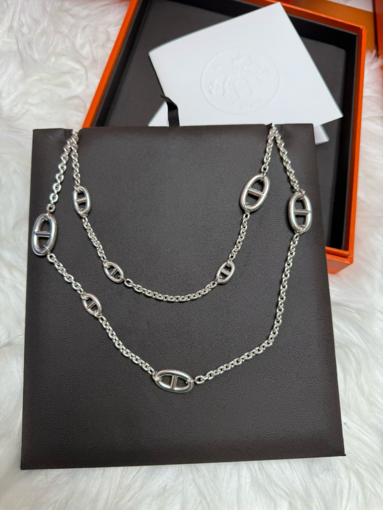 [Rose Tomorrow]Classic Silver Sweater Chain
