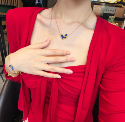 [Rose Tomorrow]2026 NEW BUTTERFLY BLUE   NECKLACE