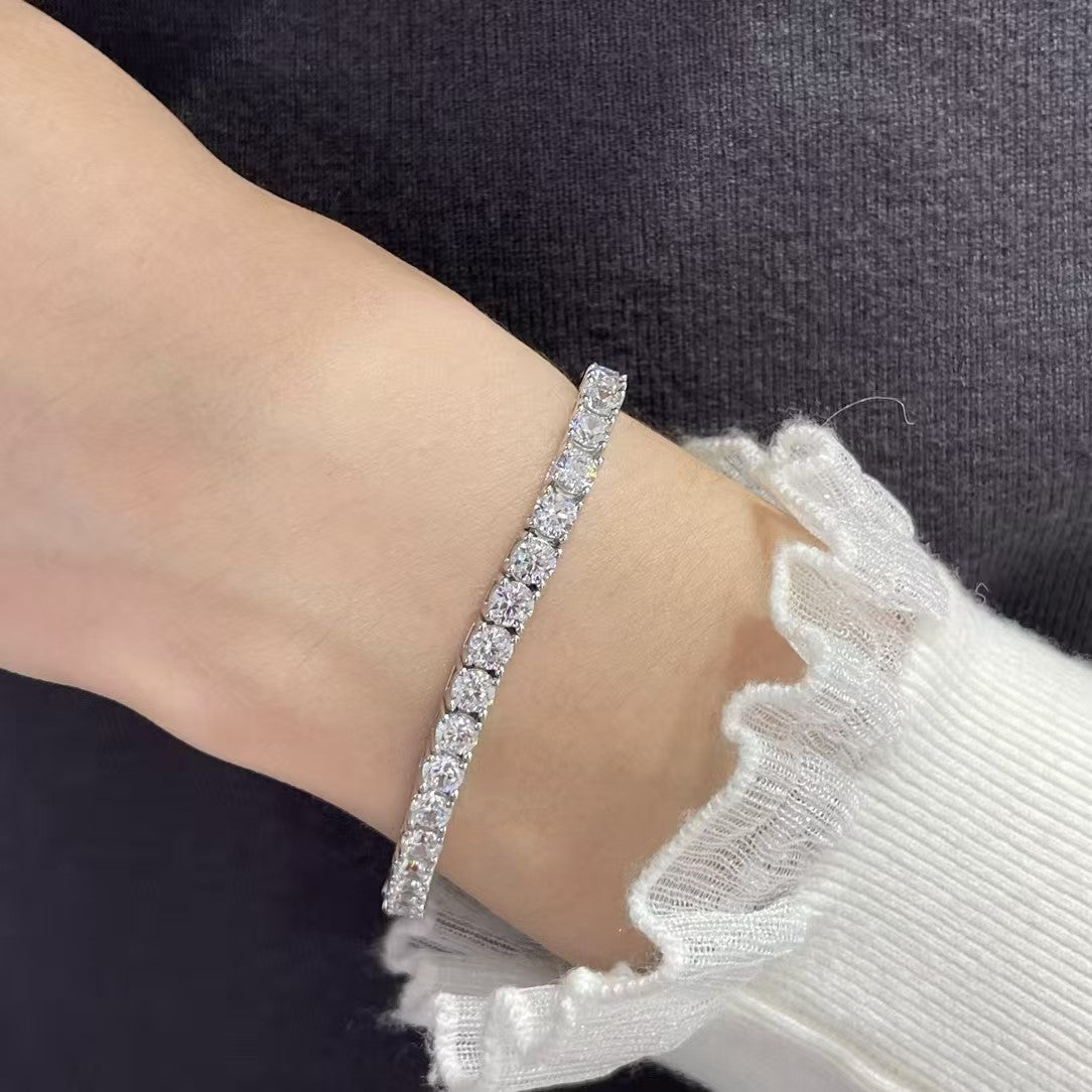 [Rose Tomorrow jewelrys]TENNIS BRACELET WITH FULL DIAMOND SETTING