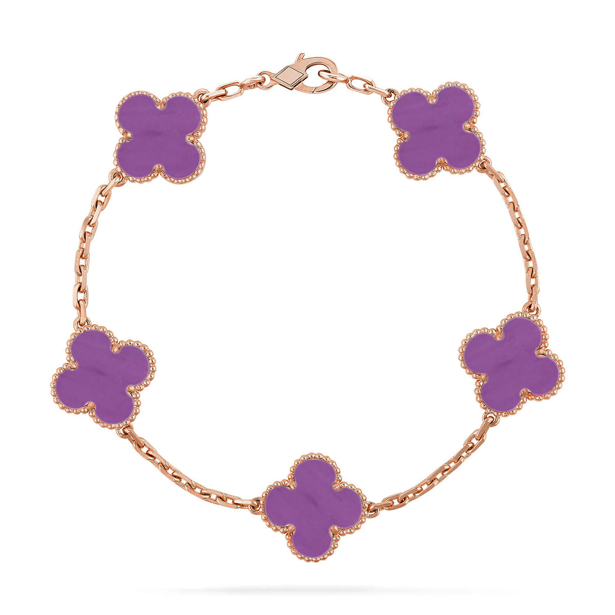 [Rose Tomorrow] CLOVER 5 MOTIF VIOLET BRACELET COLLECTION