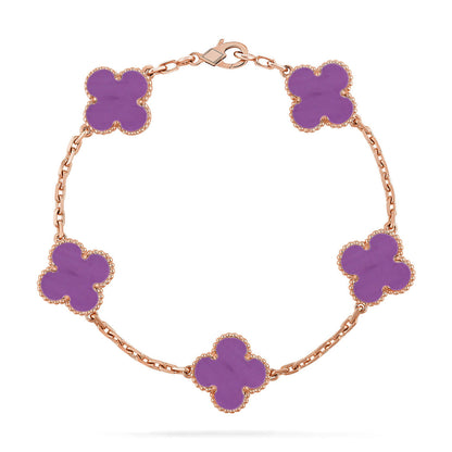 [Rose Tomorrow] CLOVER 5 MOTIF VIOLET BRACELET COLLECTION