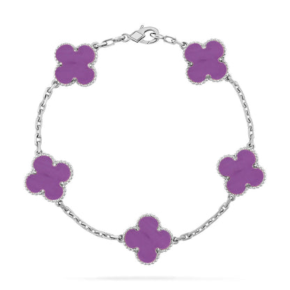 [Rose Tomorrow] CLOVER 5 MOTIF VIOLET BRACELET COLLECTION