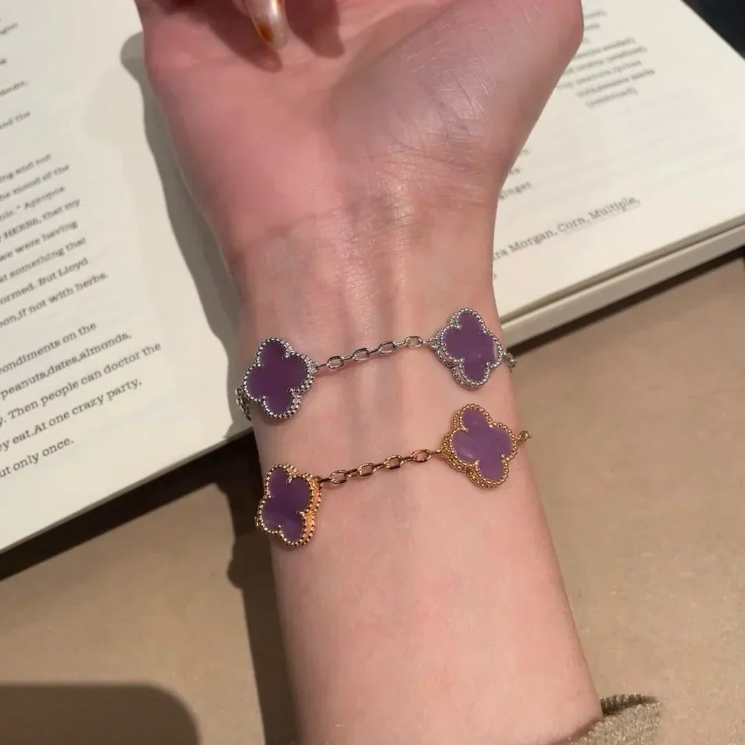[Rose Tomorrow] CLOVER 5 MOTIF VIOLET BRACELET COLLECTION
