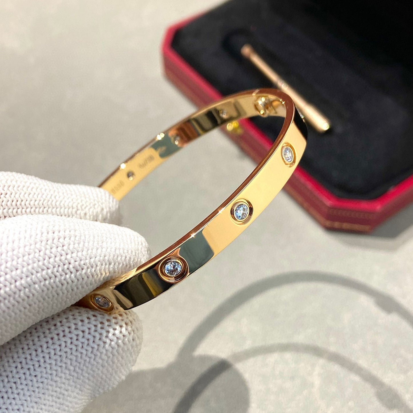 [Rose Tomorrow]LOVE BRACELET 6.1MM 10 DIAMONDS
