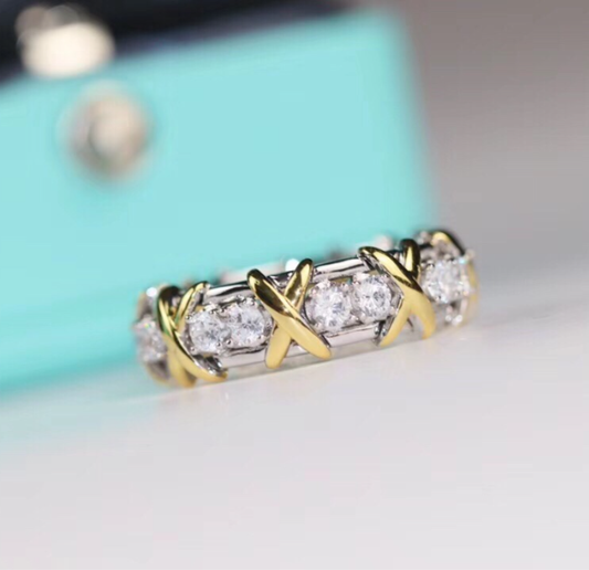 [Rose Tomorrow jewelrys]Classic Gold Diamond Ring