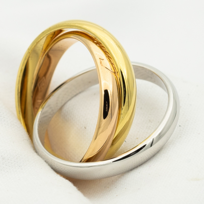 [Rose Tomorrow Jewelry]TRINITY RING GOLD PINK GOLD SILVER