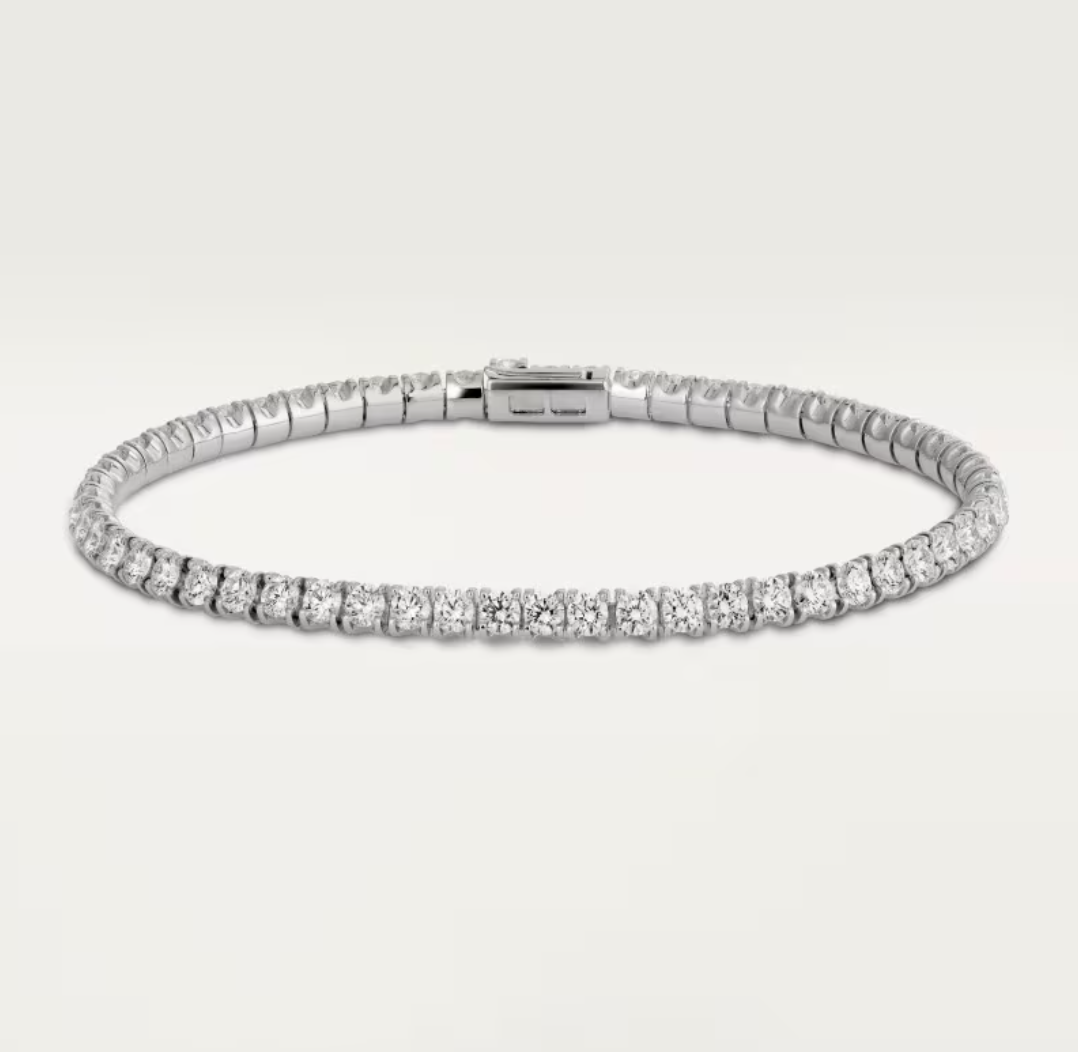 [Rose Tomorrow]  CLASSIC BASEBALL BRACELAT, 52 DIAMOND
