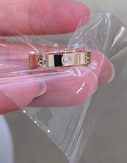 [Rose Tomorrow]LOVE RING 4MM 1 DIAMOND
