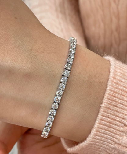 [Rose Tomorrow]  CLASSIC BASEBALL BRACELAT, 52 DIAMOND