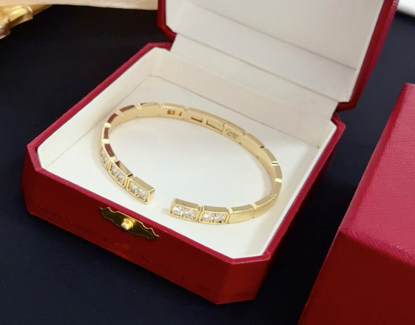 [Rose Tomorrow jewelrys]LOVE DIAMOND OPEN  BRACELET