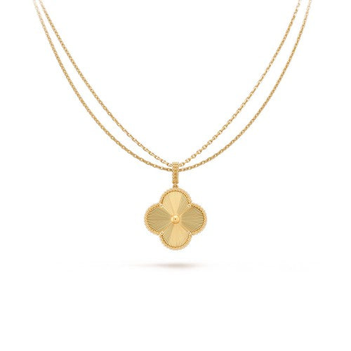 [Rose Tomorrow]CLOVER 25MM PEDANT NECKLACE GOLD