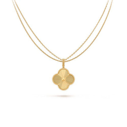 [Rose Tomorrow]CLOVER 25MM PEDANT NECKLACE GOLD