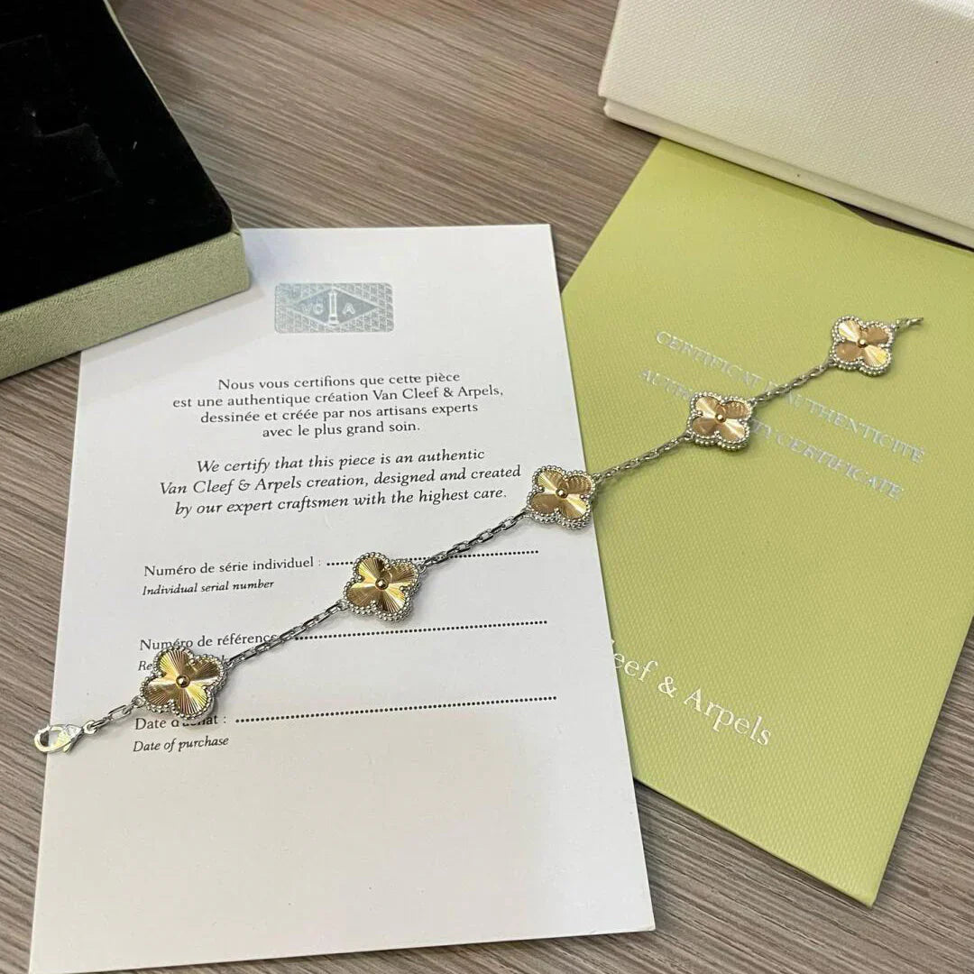 [Rose Tomorrow] CLOVER 5 MOTIF LASER BRACELET COLLECTION
